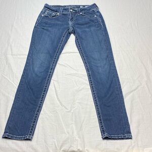 MISS ME Jegging Rhinestone Wing Pocket Jeans